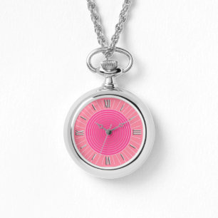 Modern Geometric Sunburst - Rosans skuggor Armbandsur