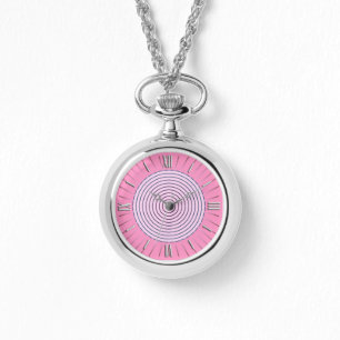 Modern Geometric Sunburst - Rosans skuggor Armbandsur