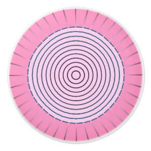 Modern Geometric Sunburst - Rosans skuggor Knopp