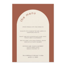 Modern Geometric Terracotta Beige Arch Bröllop