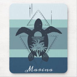 Modern Geometric Turtle-Personlig Musmatta