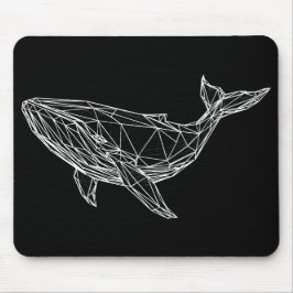 Modern Geometric Whale Mousepad Musmatta