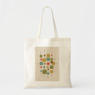 Modern geometrifyrkant i mitten av århundradet på  tygkasse