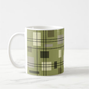 Modern geometrisk 18 i mitten av århundradet kaffemugg