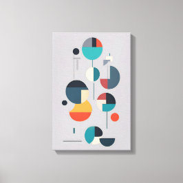 Modern geometrisk Abstrakt Art - Minimalistisk des Canvastryck