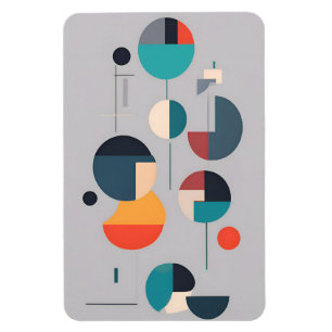 Modern geometrisk Abstrakt Art - Minimalistisk des Magnet