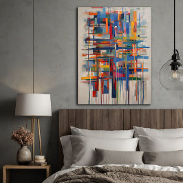 Modern geometrisk Abstrakt Art Poster