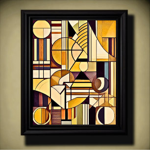 Modern geometrisk abstrakt design 4:5 poster