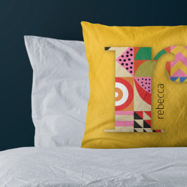 Modern geometrisk Abstrakt - färgbörjan Kudde