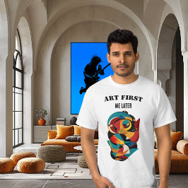 Modern geometrisk abstrakt för passionerade kreati t shirt