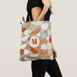 Modern geometrisk Abstrakt i monogram Tygkasse