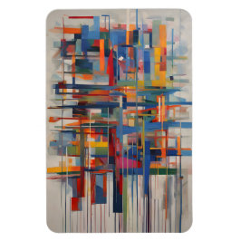 Modern geometrisk abstrakt konst magnet