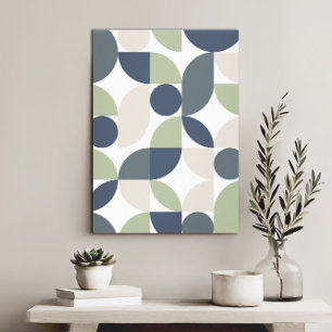 Modern Geometrisk Abstrakt - minimalistisk Elegant Canvastryck