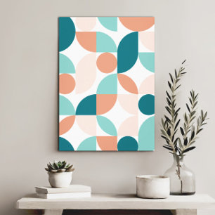 Modern Geometrisk Abstrakt - minimalistisk Elegant Canvastryck