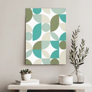 Modern Geometrisk Abstrakt - minimalistisk Elegant Canvastryck