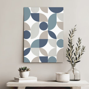Modern Geometrisk Abstrakt - minimalistisk Elegant Canvastryck