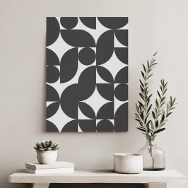 Modern Geometrisk Abstrakt - minimalistisk Elegant Canvastryck