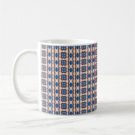 Modern geometrisk abstrakt mosaikmönster 1298 kaffemugg