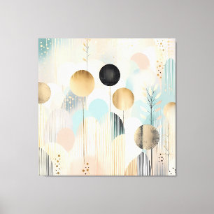 Modern geometrisk abstrakt pastel mönster canvastryck