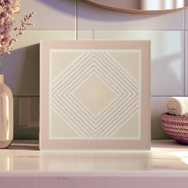 Modern geometrisk abstrakt Pat#11 Roséguld ID1192 Kakelplatta