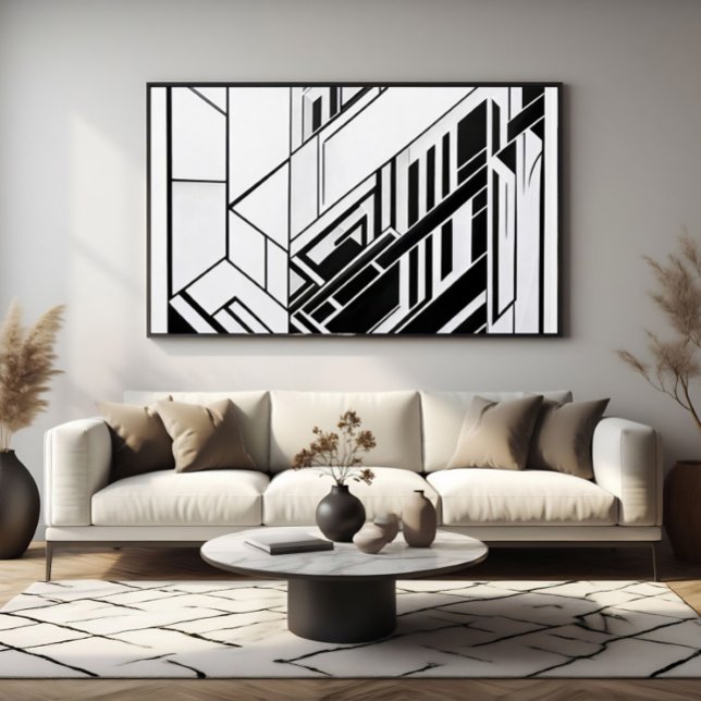 Modern geometrisk abstrakt poster (Skapare uppladdad)