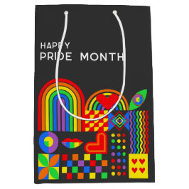 Modern geometrisk abstrakt Pride månad regnbåge