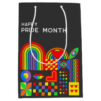 Modern geometrisk abstrakt Pride månad regnbåge