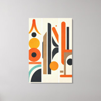 Modern geometrisk abstrakt väggkonst canvastryck