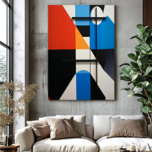 Modern geometrisk abstraktion canvastryck