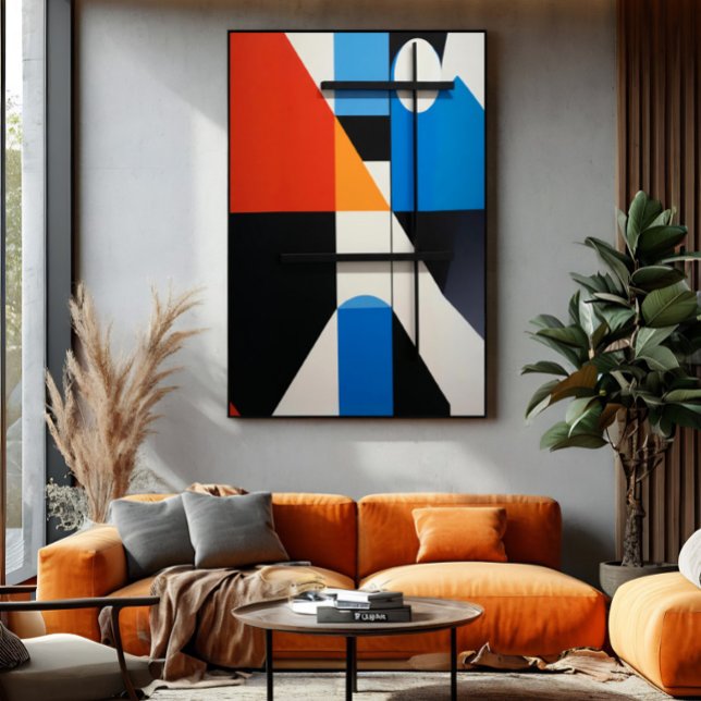Modern geometrisk abstraktion poster (Skapare uppladdad)