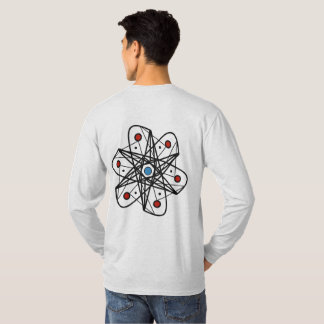 Modern geometrisk atom-inspirerad abstrakt design t shirt