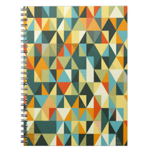 Modern geometrisk bakgrund. Abstrakt i mönster Anteckningsbok