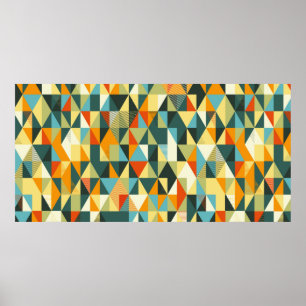 Modern geometrisk bakgrund. ABSTRAKT i MÖNSTER Poster
