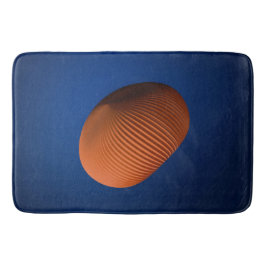 Modern geometrisk bath Mat-Bold Orange &Blue Desig Badrumsmatta