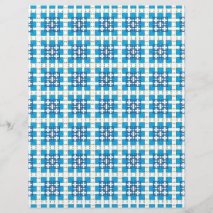 Modern geometrisk blå SEA-fyrkanter mönster