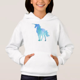 Modern geometrisk blåttUnicorn Tröja