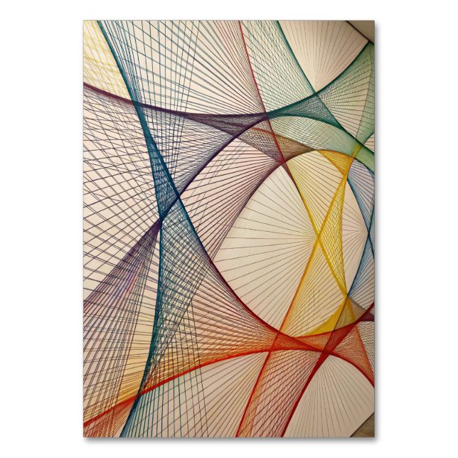 Modern Geometrisk Bordskort (Framsidan)