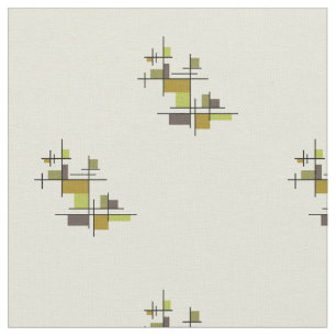 Modern geometrisk chartreuse i mitten av århundrad tyg