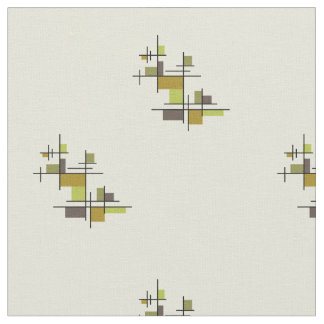 Modern geometrisk chartreuse i mitten av århundrad tyg