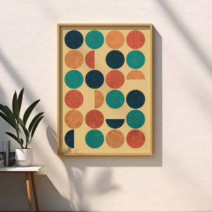 Modern geometrisk cirkel - Abstrakt konst Poster