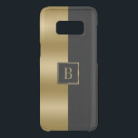Modern geometrisk design för Guld och svart Rand Uncommon Samsung Galaxy S8 Skal<br><div class="desc">Modern guld och svart geometrisk rand enkel minimalistisk utformning med anpassningsbar monogram. Monogram från fullt eller ett brev kan begäras. Det finns prover för båda.</div>