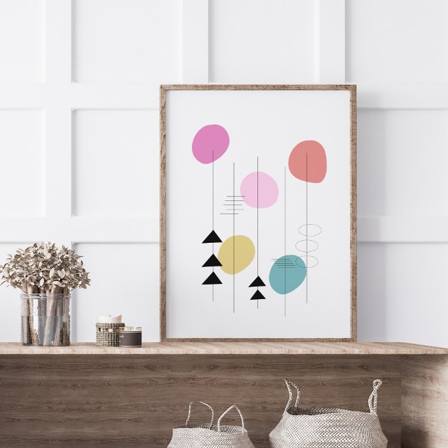 Modern geometrisk design i mitten av århundradet poster (Skapare uppladdad)