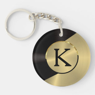 Modern geometrisk design i svart och Guld