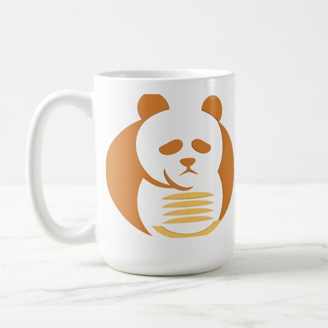 Modern geometrisk djur-grafik kaffemugg (Vänster)