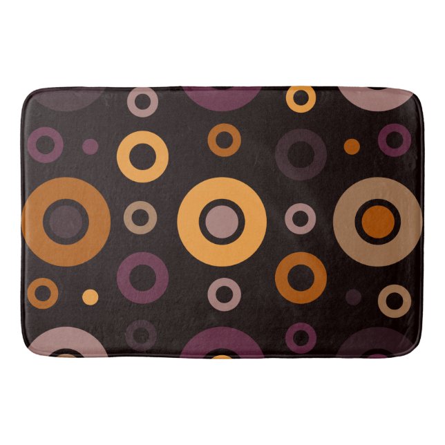 Modern geometrisk fallenhet i mitten av århundrade badrumsmatta (Framsidan)