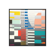 Modern geometrisk färgblockerad motiv