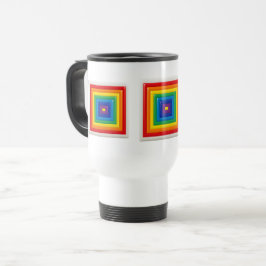Modern geometrisk färgpop resemugg