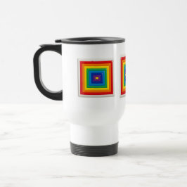 Modern geometrisk färgpop resemugg