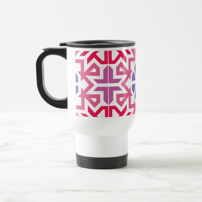 Modern geometrisk färgrik Boho-mönster Resemugg (Vänster)