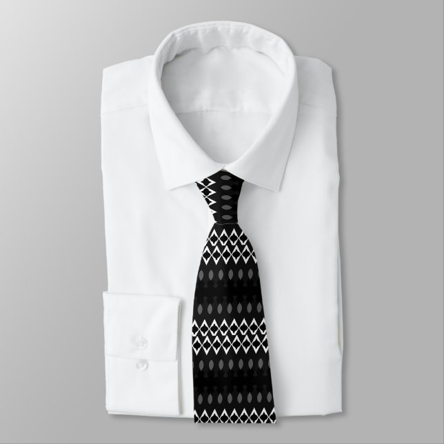 Modern geometrisk flagga: Diamond Descent Tie Slips (Bunden)